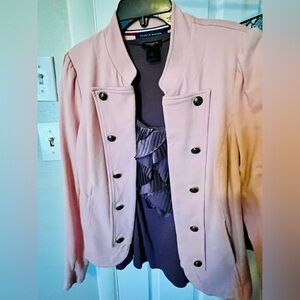 Tommy Hilfiger Pink Blazer with Button Detail - two piece but can separate.
